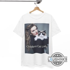 taylor swift childless cat lady t shirt sweatshirt hoodie swiftie endorsement for president kamala harris 2024 tee laughinks 4