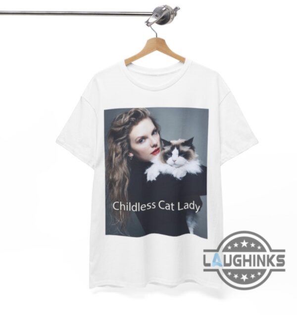 taylor swift childless cat lady t shirt sweatshirt hoodie swiftie endorsement for president kamala harris 2024 tee laughinks 4