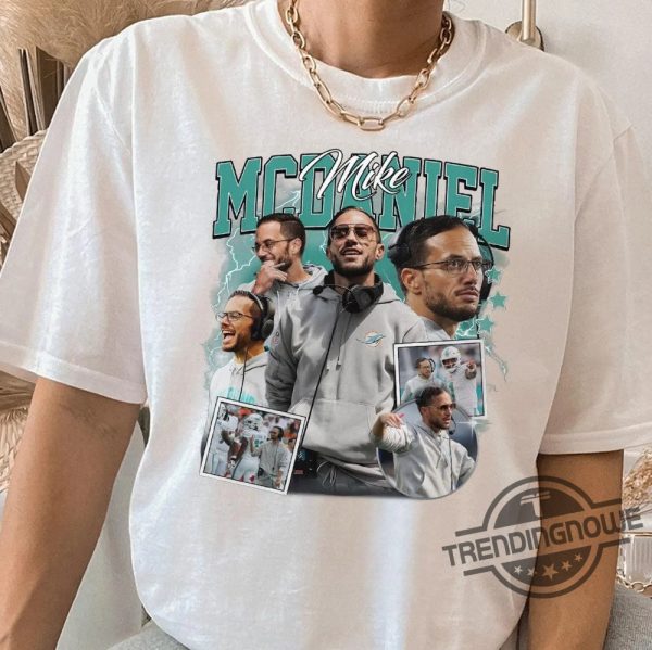 Mike Mcdaniel Sweatshirt Miami Dolphins Shirt Game Day 90S Retro Graphic Tee trendingnowe 1