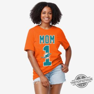 Miami Dolphins Number 1 Mom T Shirt Miami Dolphins Shirt Mom Gift Shirt trendingnowe 2