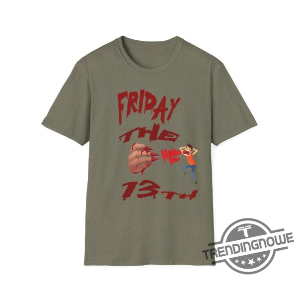 Friday The 13Th Help Me Shirt Vampire Hand Chasing After Her Man Victim Shirt Halloween Unisex T Shirt trendingnowe 3