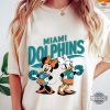 nfl miami dolphins minnie and daisy cheerleading shirt disney