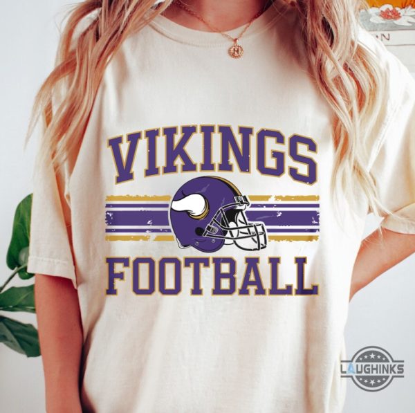 retro minnesota vikings football t shirt sweatshirt hoodie game day shirt 2024