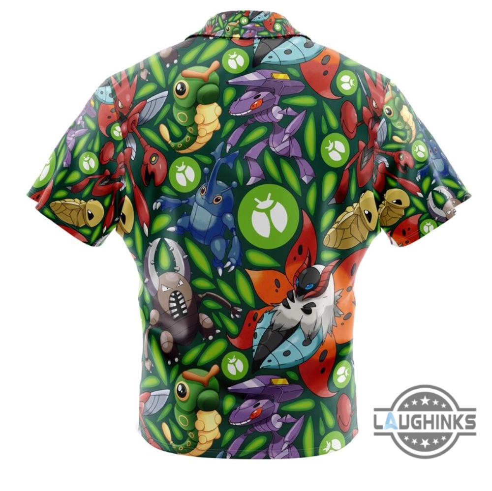 Bug Type Pokemon Hawaiian Shirt And Shorts