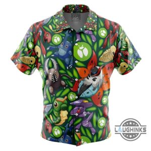 bug type pokemon hawaiian shirt and shorts