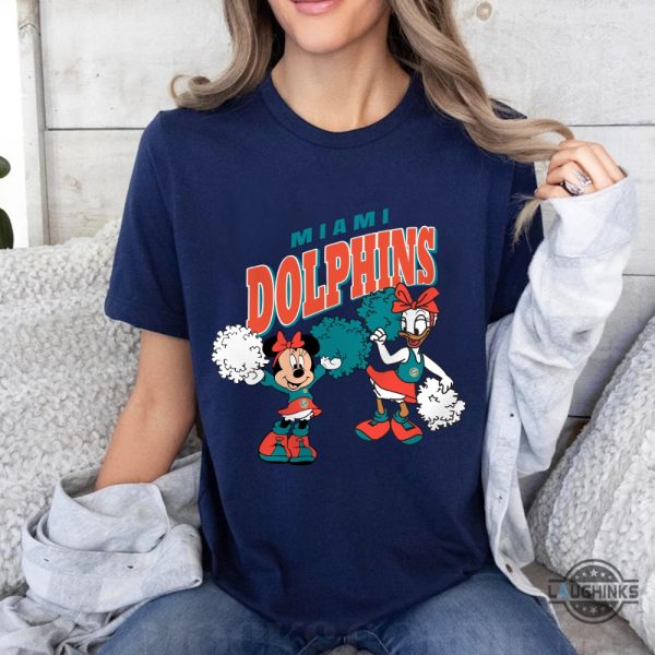 miami dolphins mouse cheerleading football sports team t shirt unique gift idea for fans laughinks 1