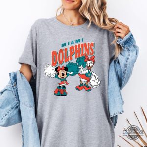 miami dolphins mouse cheerleading football sports team t shirt unique gift idea for fans laughinks 3