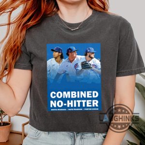 mlb chicago cubs combined no hitter shirt shota imanaga nate pearson porter hodge fan gift laughinks 3