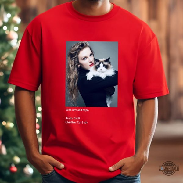 taylor swift kamala harris endorsement photo tee childless cat lady shirt swifties for harris 2024 shirt laughinks 4