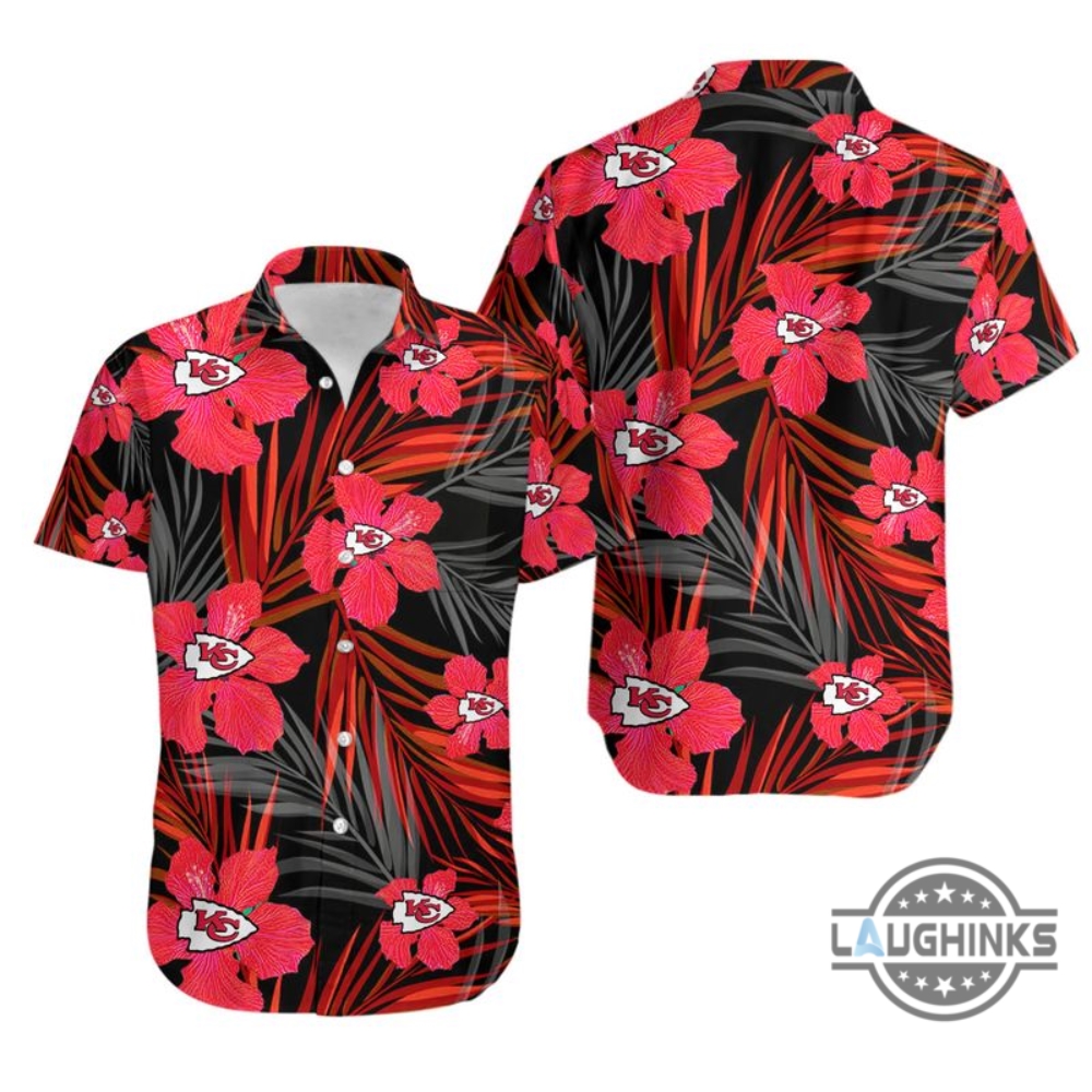 Tropical Red Kansas City Chiefs Hawaiian Shirt And Shorts