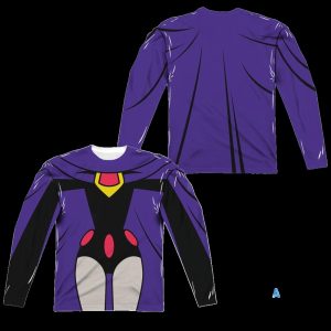 raven teen titans costume uniform cosplay halloween all over printed t shirt sweatshirt hoodie for adults and kids laughinks 1