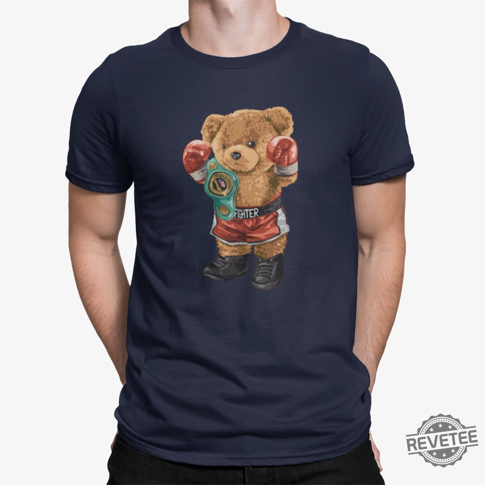 Boxing Bear Shirt Animal Shirt World Champ Trendy Kickboxing Bear Tee Canelo Teddy Bear Shirt Canelo Shirt Bear