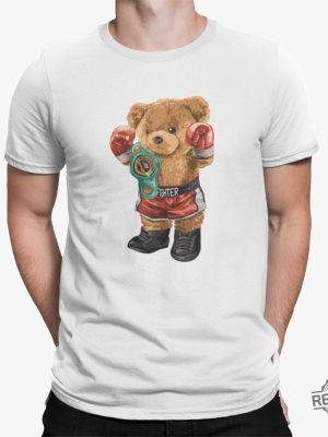 Boxing Bear Shirt Animal Shirt World Champ Trendy Kickboxing Bear Tee Canelo Teddy Bear Shirt Canelo Shirt Bear revetee 2