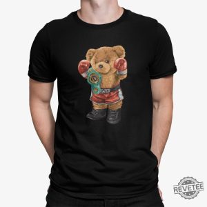 Boxing Bear Shirt Animal Shirt World Champ Trendy Kickboxing Bear Tee Canelo Teddy Bear Shirt Canelo Shirt Bear revetee 3