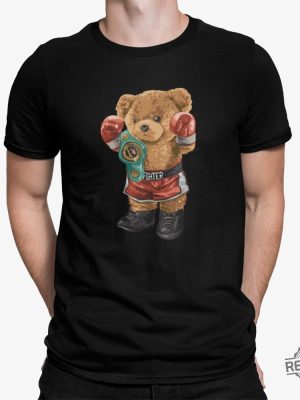 Boxing Bear Shirt Animal Shirt World Champ Trendy Kickboxing Bear Tee Canelo Teddy Bear Shirt Canelo Shirt Bear revetee 3