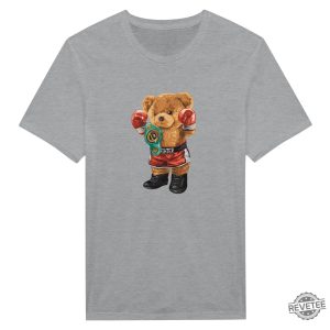 Boxing Bear Shirt Animal Shirt World Champ Trendy Kickboxing Bear Tee Canelo Teddy Bear Shirt Canelo Shirt Bear revetee 4