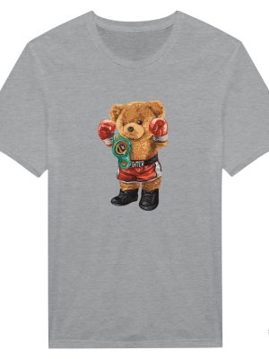 Boxing Bear Shirt Animal Shirt World Champ Trendy Kickboxing Bear Tee Canelo Teddy Bear Shirt Canelo Shirt Bear revetee 4