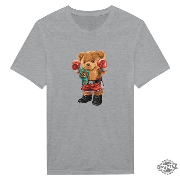 Boxing Bear Shirt Animal Shirt World Champ Trendy Kickboxing Bear Tee Canelo Teddy Bear Shirt Canelo Shirt Bear revetee 4