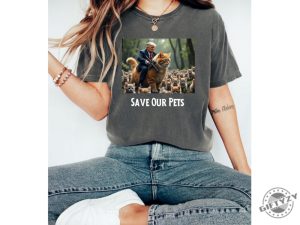 Trump Save Our Pets Shirt Save Our Cats Hoodie Trump Debate Tshirt Trump And Kamala Debate Sweatshirt Trump Fight Support Trump Shirt giftyzy 3