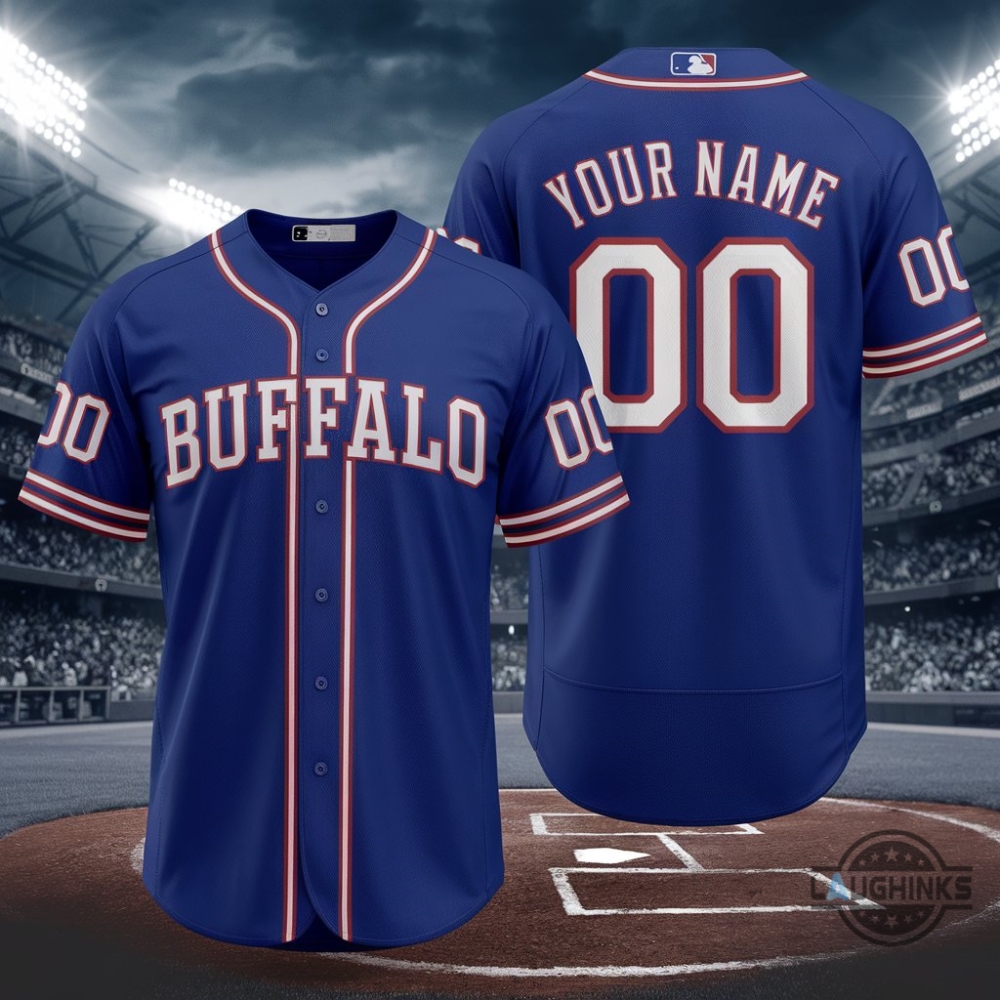 Custom Name And Number Buffalo Bills Baseball Jersey Shirt Nfl Football Gear For Fans