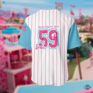 baseball barbie costume malibu athletic dept 59 baseball jersey shirt