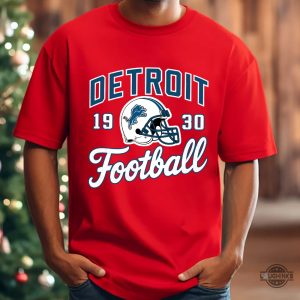 detroit lions football helmet 1930 vintage shirt