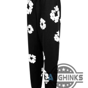 denim tears hoodie and sweatpants replica streetwear flower on black all over printed hoodie t shirt sweatshirt joggers laughinks 2