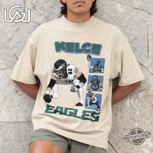 Philadelphia Eagles T Shirt Vintage Comic Style Jason Kelce Eagles 62 Shirt Retro Nfl Fan Apparel trendingnowe 3