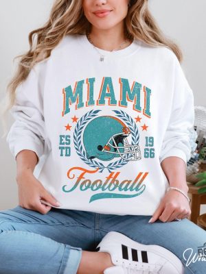 Vintage Dolphins Gameday Sweatshirt Miami Football Crewneck Shirt Miami Dolphins Hoodie revetee 4