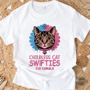 taylor swift vmas childless cat swifties for kamala shirt endorsement for kamala harris tee laughinks 5