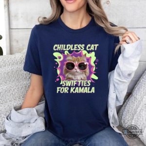 childless cat swifties for kamala harris shirt taylor swift endorsement shirt