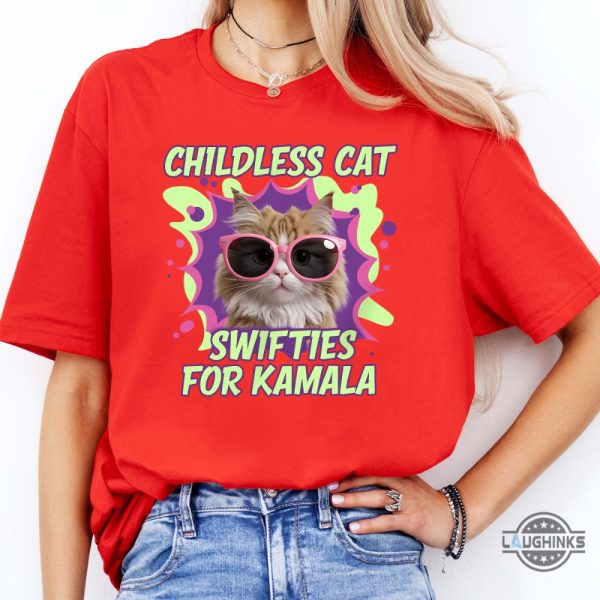 childless cat swifties for kamala harris shirt taylor swift endorsement shirt