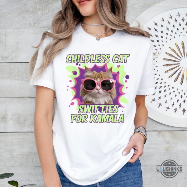 childless cat swifties for kamala harris shirt taylor swift endorsement shirt