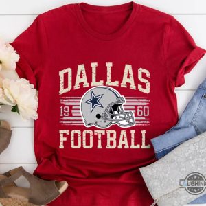 vintage dallas cowboys football shirt est 1960 retro helmet gift for fans