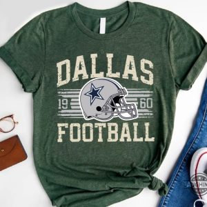 vintage dallas cowboys football shirt est 1960 retro helmet gift for fans