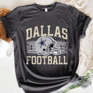 vintage dallas cowboys football shirt est 1960 retro helmet gift for fans