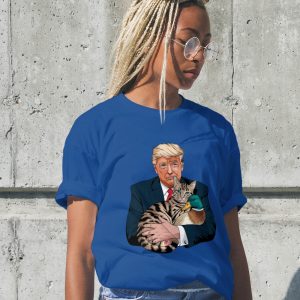 donald trump hugs duck and cat shirt haitian springfield oh felon 2024 vintage tee laughinks 2