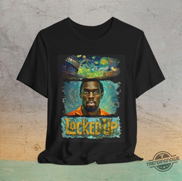 P Diddy Locked Up Shirt P Diddy Arrested Shirt Puffy Shirt Diddy Done It T Shirt Diddy Mugshot Shirt trendingnowe 2