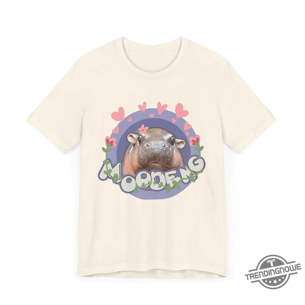 Moo Deng Shirt Moo Deng Bouncy Pig T Shirt Cute Thai Baby Hippo Shirt Adorable Animal Perfect Gift For Hippo And Animal Lovers