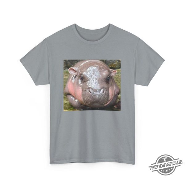 Baby Pygmy Hippo Moo Deng Shirt I Love Moo Deng Shirt Moo Deng Shirt Hippo Moo Deng Bouncy Pig In Thai Hippopotamus Shirt trendingnowe 1