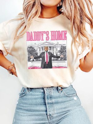 Trump Shirt Daddys Home 2024 Shirt For 4Th Of July Shirt Trump Sweatshirt revetee 4