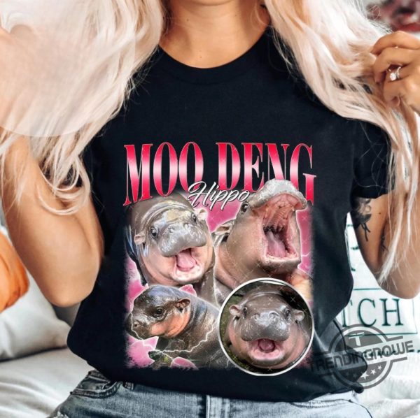 I Love Moo Deng Shirt Moo Deng Hippo Shirt Moo Deng Shirt Baby Hippo T Shirt trendingnowe 1