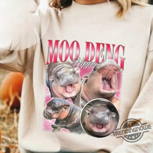 I Love Moo Deng Shirt Moo Deng Hippo Shirt Moo Deng Shirt Baby Hippo T Shirt trendingnowe 2