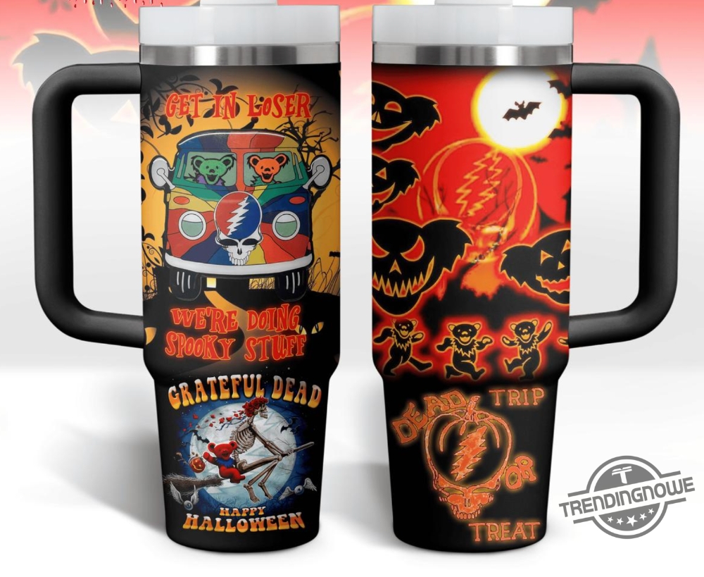 Halloween Grateful Dead Music Stanley Cup Halloween Stanley Tumbler Gift