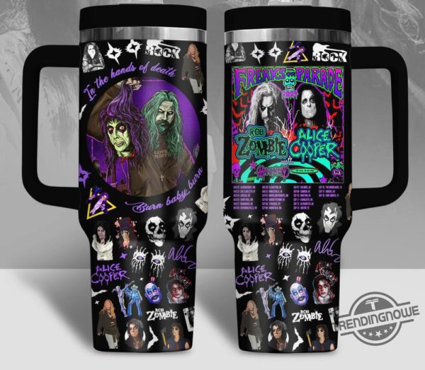 Halloween Rob Zombie And Alice Cooper Stanley Cup Halloween Stanley Tumbler Gift trendingnowe 2