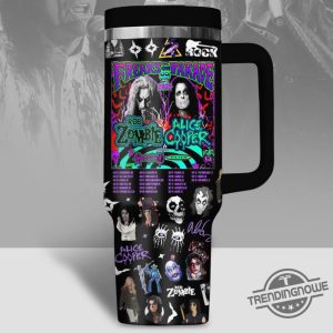 Halloween Rob Zombie And Alice Cooper Stanley Cup Halloween Stanley Tumbler Gift trendingnowe 3