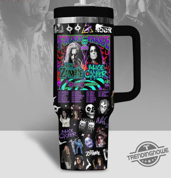 Halloween Rob Zombie And Alice Cooper Stanley Cup Halloween Stanley Tumbler Gift trendingnowe 3