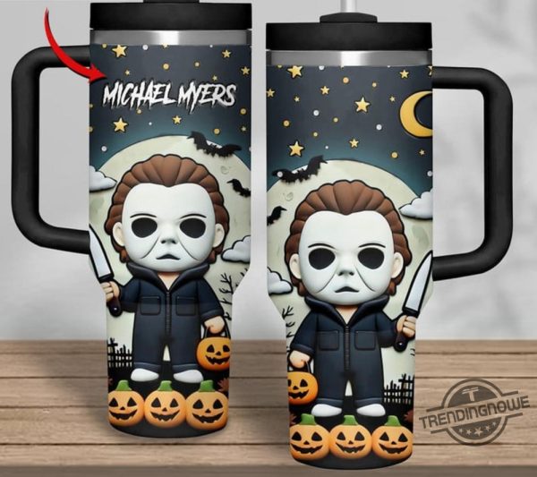 Halloween Michael Myers Stanley Cup Halloween Stanley Tumbler Gift trendingnowe 2