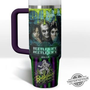 Halloween Beetlejuice Movies Stanley Cup Halloween Stanley Tumbler Gift trendingnowe 3