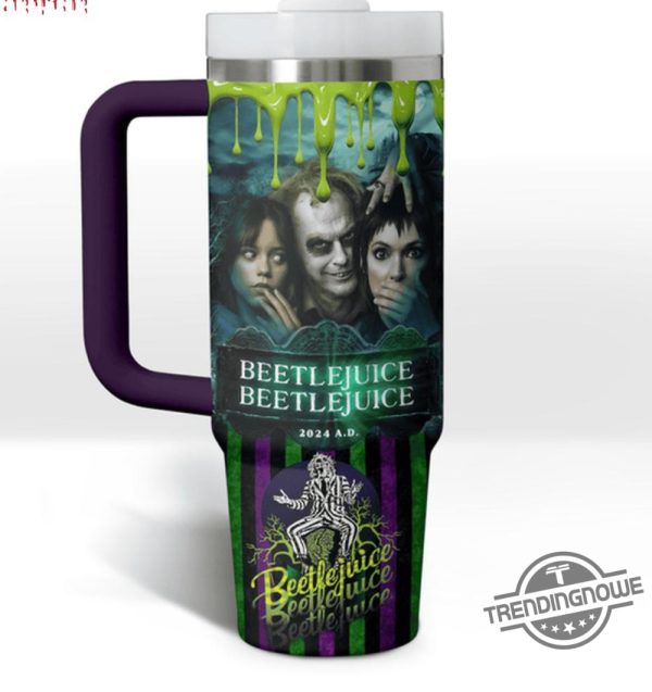 Halloween Beetlejuice Movies Stanley Cup Halloween Stanley Tumbler Gift trendingnowe 3